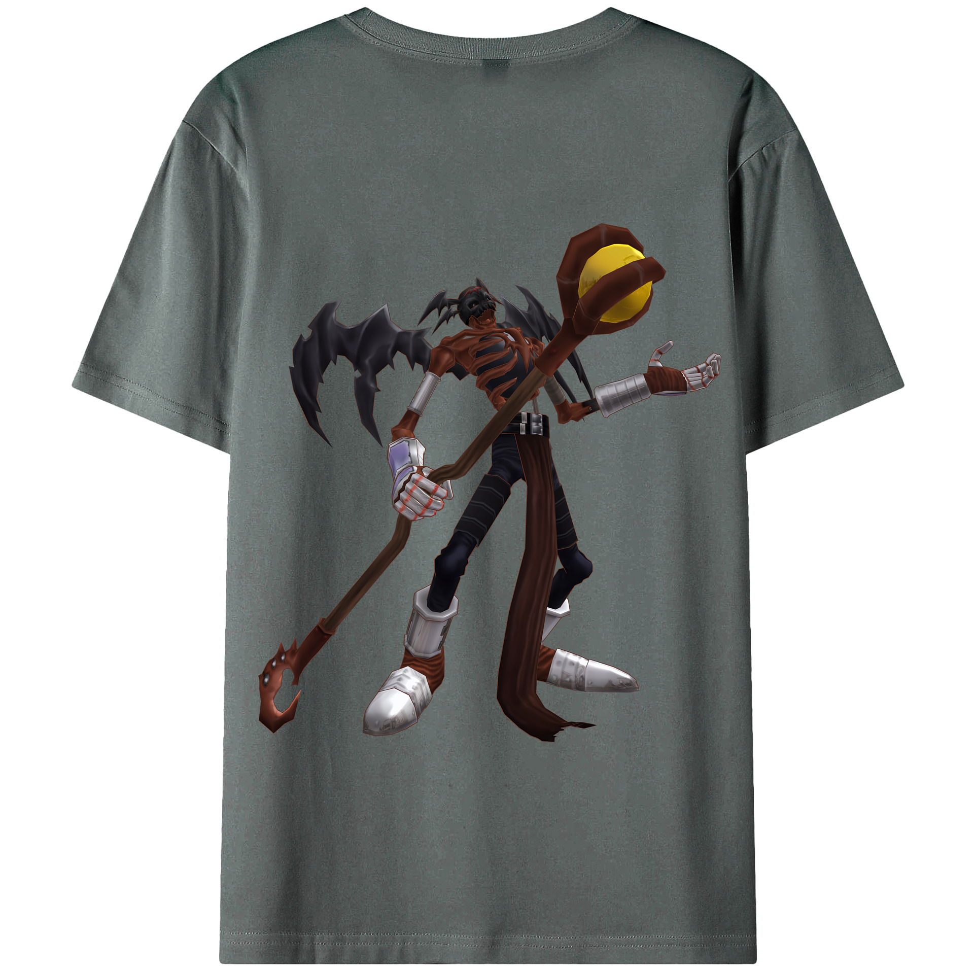 （画像用） Digimon デジタルモンスター/デジモン 綿100％半袖Tシャツ（背面プリント）